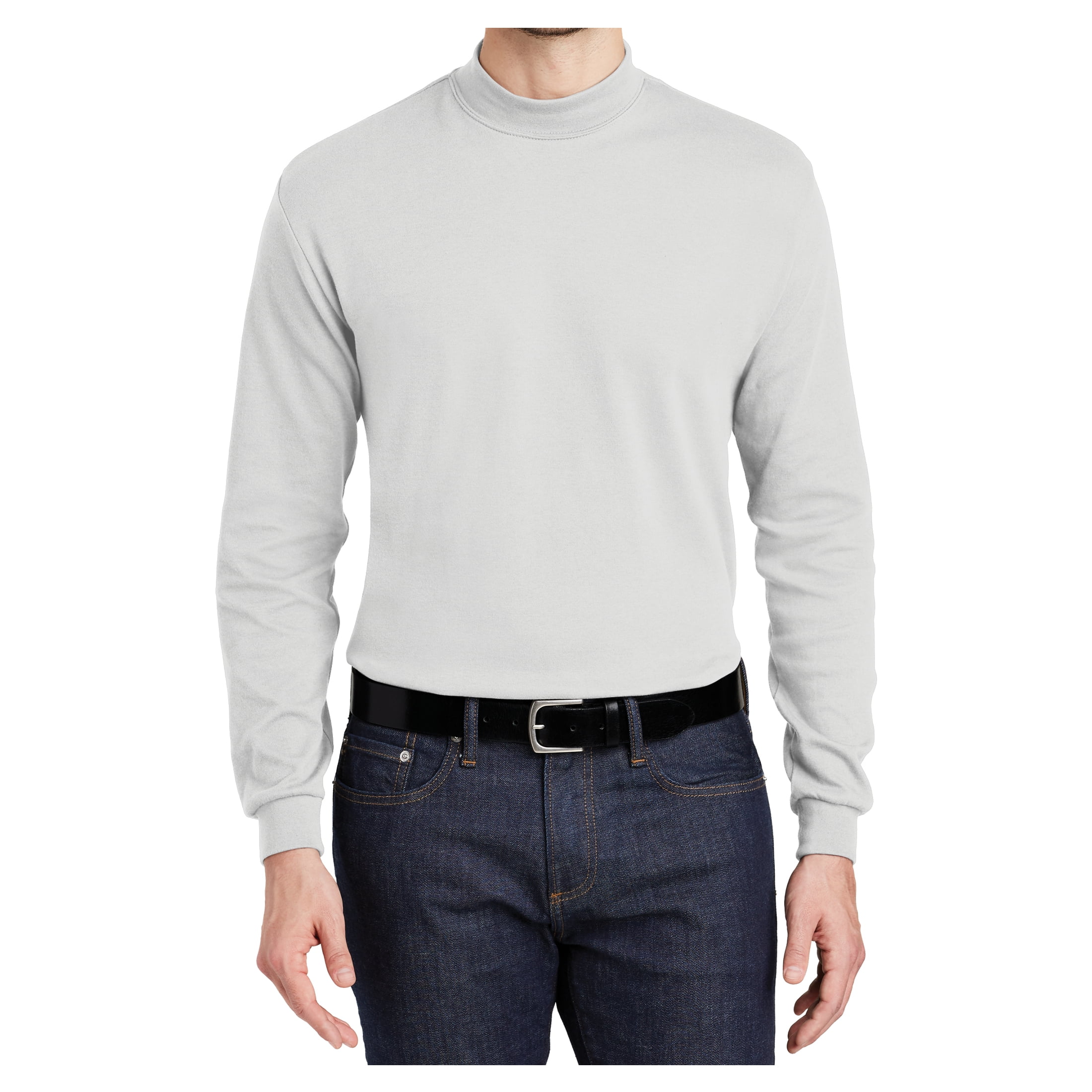 Male Turtleneck Sweaters White 5XL 