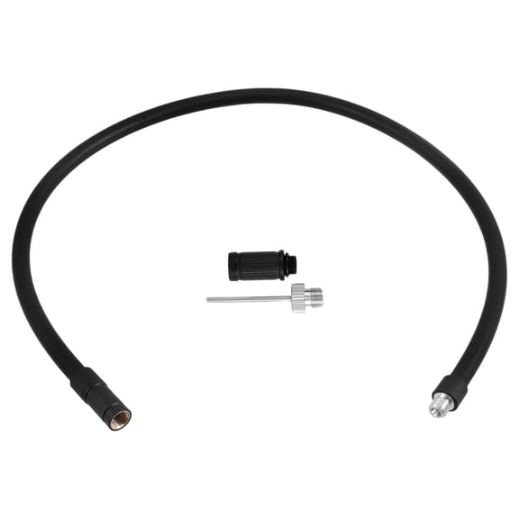 GETAJGHSD Tire Inflator Extension Hose 1 Set Black Rubber Alloy Air Compressor Tube for Vehicle Driving and Maintenance