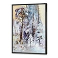 thumbnail image 3 of Designart 'The Lake With Winter Snowy Forest' Lake House Framed Canvas Wall Art Print, 3 of 5