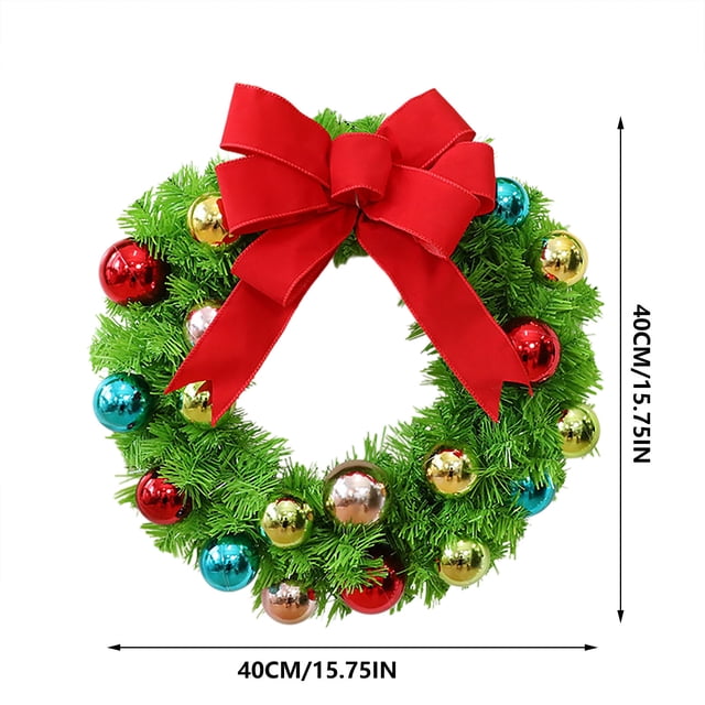 Unique Christmas Tree Decoration With Crooked Neck Design And Matching Festive Wreath 10 in Height