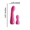 thumbnail image 2 of Inya Couplet Rechargeable Silicone Vibrators 2 Piece Set G-Spot Vibrator, Pink, 2 of 5