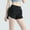 Black, variant on OKBOP Womens Shorts with Pockets Blue Wide-Leg Relaxed Fit Sport Casual Shorts