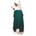 thumbnail image 1 of Fotbe Dark teal green Sudadera con Estampado para Perros Pequeños – Suéter con Capucha para Mascotas, Tela Suave de Forro Polar con Bolsillo-Medium, 1 of 7