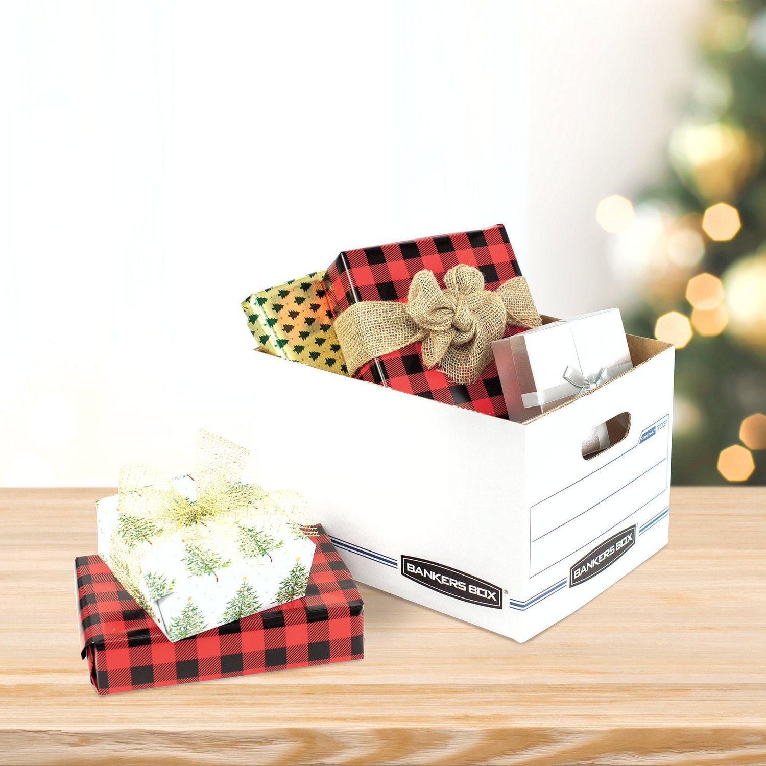 Boîtes de rangement standarde de Bankers Box® - paq. de 3 Les boîtes de rangement à résistance standard Bankers Box® Stor/File™ sont idéales pour un usage occasionnel.