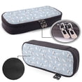 thumbnail image 4 of Lsque Rabbit Is Eating Carrots Printed Big Capacity PU Leather Pencil Case Large Pencil Pouch Stationery Pen Bag Pencil Holder for Teen, 4 of 6