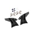 thumbnail image 1 of 2x Universal Brake System Air Cooling Mounting Kit Accessories Motorcycle Braking Plastic Bright Black, 1 of 6