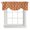 Orange, variant on Tie Up Valances for Windows, Blue Moroccan Adjustable Valance Curtains Window Treatment for Living Room, Retro Country Geometric Quatrefoil Plaid Rod Pocket Kitchen Curtains & Drapes 42x12 Inch