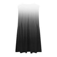 thumbnail image 6 of LIaqionyy Women's Gradient Mini Dress V Neck Pleated Dresses Loose Sleeveless Pullover Dress for Summer Beach, 6 of 6