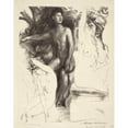 thumbnail image 3 of Arthur Bowen Davies 15x18 Black Modern Framed Museum Art Print Titled - Dominion (1920), 3 of 5