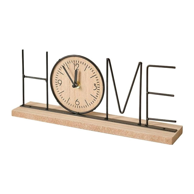 Accesorios de decoración de habitaciones con relojes, reloj de mesa de escritorio con adorno moderno antiguo para HOGAR