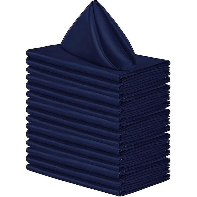 12 servilletas de tela de satén de 2020 pulgadas, reutilizables para bodas y fiestas.