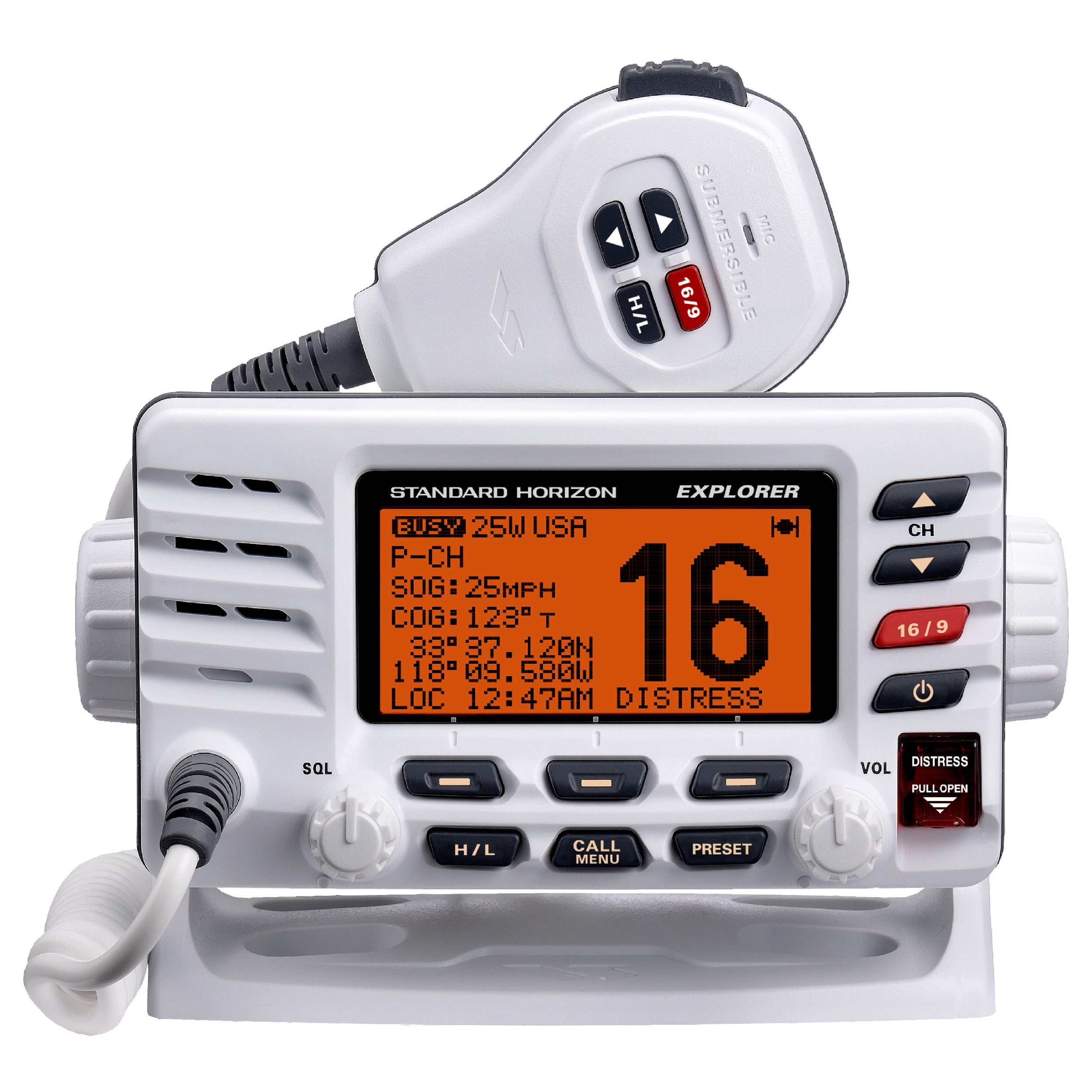 Standard Horizon Explorer DSC+ Ultra Compact Class D 25W Fixed Mount