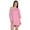 Rose Pink, variant on Solid Boyfriend T-Shirt Top For Women Loose Fit Long Sleep Shirt Tee
