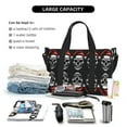 thumbnail image 4 of Travel Duffle Bag Skull santa hat Travel Tote Bags Carry on Luggage Waterproof Weekender Bags with Top Handle Adjustable Shoulde Strap for Travel Gym, 4 of 5