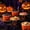 F, variant on Cififendec 72Pcs Halloween Pumpkin Disposable Tableware, Plates Cups and Napkins Autumn Paper Party Kit for Thanksgiving Buffet Banquet Backyard Potluck