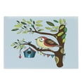 thumbnail image 1 of Birdhouse Cutting Board, Hand Drawn Flying Animal on Tree Colorful Doodle Design, Decorative Tempered Glass Cutting and Serving Board, in 3 Sizes, by Ambesonne, 1 of 2
