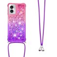 thumbnail image 3 of Funda para Motorola MOTO G Play 4G 2024 Brillantina Líquida Divertida Reluciente y con Cristales en Movimiento Cuerpo Cruzado con Cordón Ajustable, 3 of 5