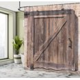 thumbnail image 5 of Ambesonne Rustic Shower Curtain, Aged Door Vintage Rural, 69"Wx70"L, Brown, 5 of 5