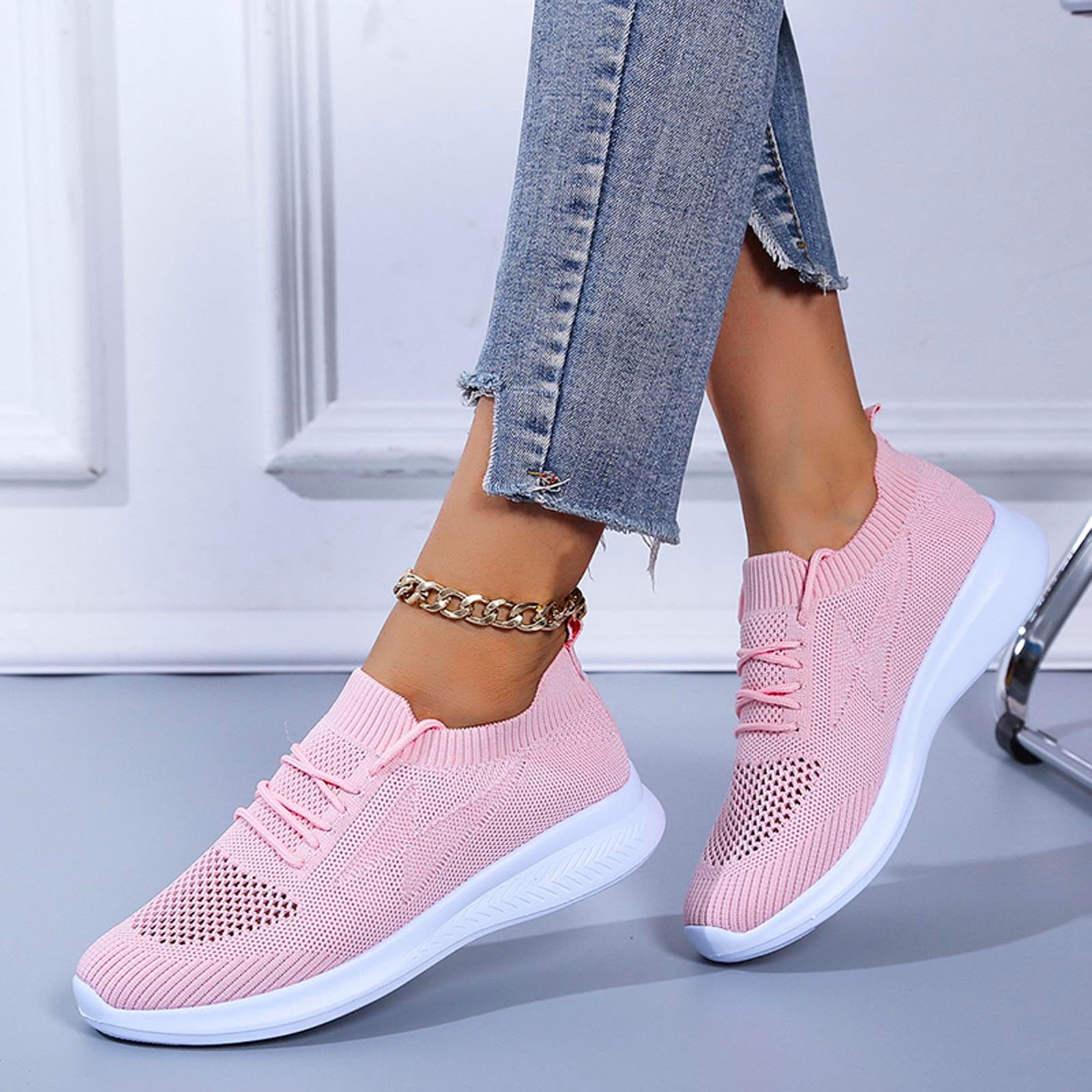 Women's Geometric Pattern Canvas Shoes Casual Lace Outdoor - Temu New  Zealand