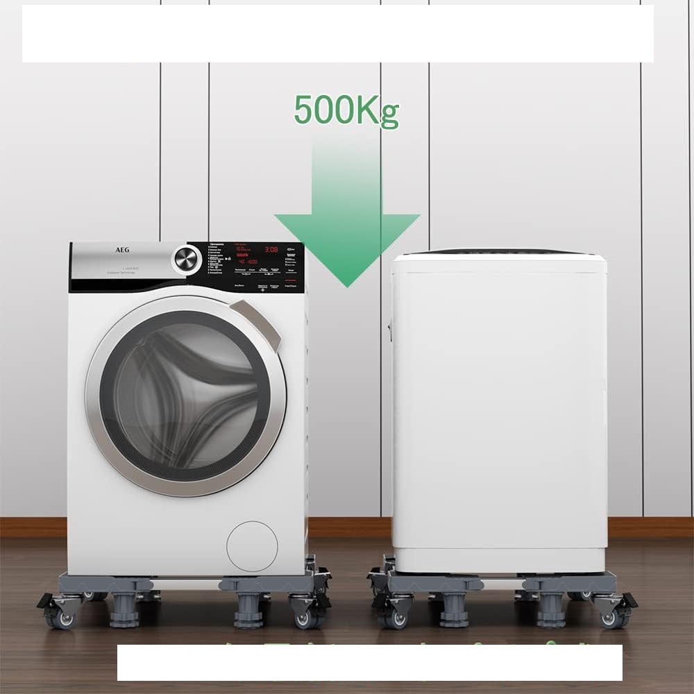 Mini Fridge Stand with Wheels Washer Dryer Pedestals Adjustable Base for Laundry Appliances Gray TY091 Waterproof Kitchen