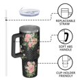 thumbnail image 4 of OBREWU Pioneer Flower Tumbler with Handle and Lid,Pioneer Flower 40oz Double Wall Vacuum Insulated Tumbler,Cups Gift for Women and Men, 4 of 7