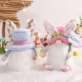 thumbnail image 4 of Conejito de Pascua Gnomo Felpa Tomte Escandinavo Elfo Decoraciones Conejo Con Zanahoria, 4 of 5