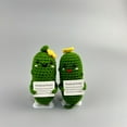 thumbnail image 4 of Handmade Emotional Support Pickle Crochet Smiley Sour Cucumber Knitted Pickle with Positive Quote Cheer up Gift Crochet Decor, 4 of 5