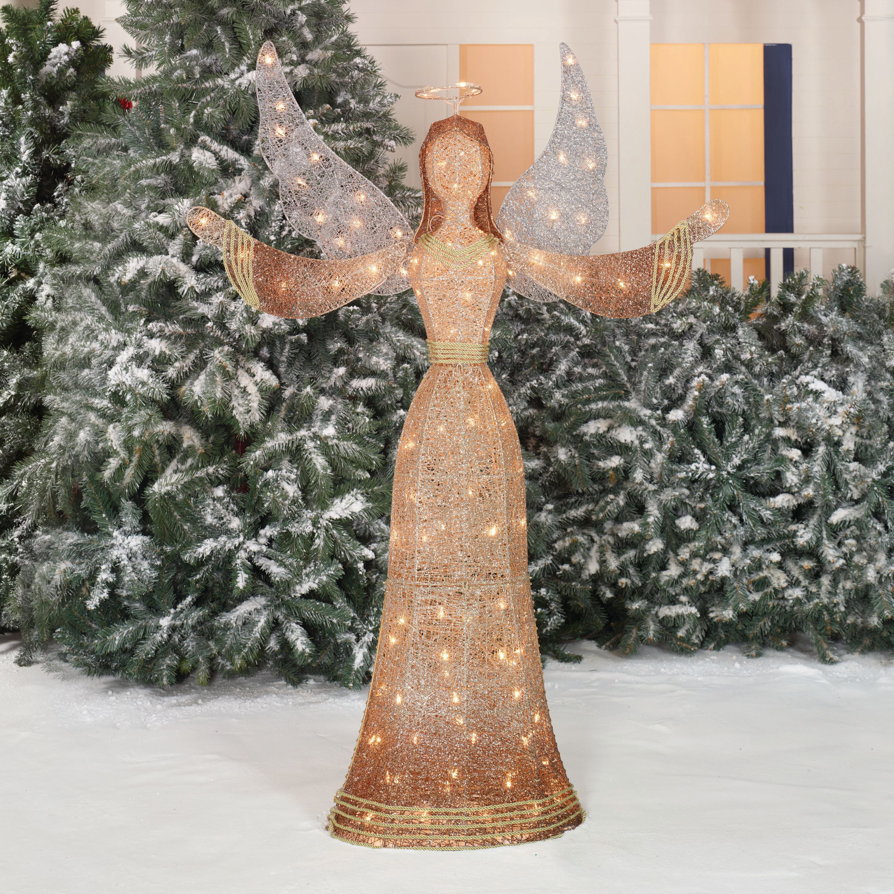 Holiday Time Christmas Decor 55" Gradient Color Angel Sculpture