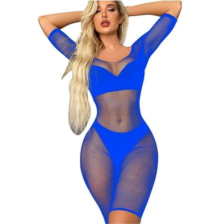 

Lingerie for Women Fishnet Bodysuit Mesh Teddy Underwear