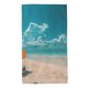 thumbnail image 1 of Balery Shopping Cart On Tropical Beach Toalla de Microfibra Premium con Estampado – 27.5x16 pulgadas, Alta Absorción, Suave y Aterciopelada, Secado Rápido, 1 of 6