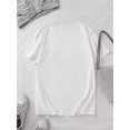 thumbnail image 2 of Colorful Cartoon Bear Graphic T-Shirt for Women - Casual Cotton Knit Fabric, All-Season Round Neck Short Sleeve Top, Elastic Casual Wear for Leisure and Travel, 2 of 6