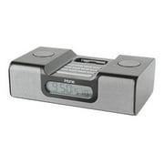 iHome IH8BR - Clock radio with Apple Dock cradle - black