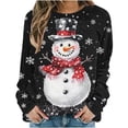 thumbnail image 6 of Craaazy Cozy Sweatshirt for Women Christmas Printed Loose Round Neck Long Sleeve Casual Tops Gifts, 6 of 6