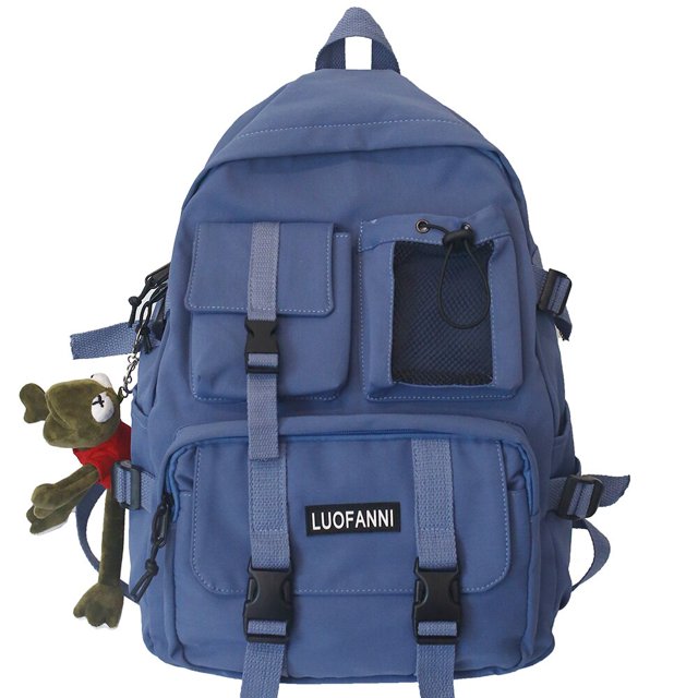 Mochila de nailon para hombre y mujer, morral de viaje de malla para estudiantes, mochila escolar para ordenador portátil, a la moda xuanjing unisex