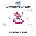 thumbnail image 5 of Andadera Para Bebé Babytek Changuito Rosa, 5 of 5