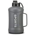 thumbnail image 1 of Termo 2 Litros,Botella de Agua 2 Litros,Termo de Acero Inoxidable,Mantiene las Bebidas Frías 48 Horas,para Gimnasio, Deportes y Oficina(Gris), 1 of 4