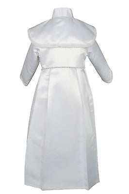 Baby Boy Infant Toddler Christening Baptism Mary Maria Stole White Gown 0-30M