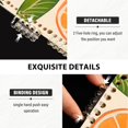 thumbnail image 3 of FORMRS 1-Subject Spiral Notebook 8" x 5" College Ruled 60 Refillable Sheet A5 Hard Cover, 2 Pack, Beige Citrus Leaves, 3 of 7