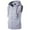Grey, variant on Men's Sleeveless Zipper Hoodie - Casual Sports Vest with Pockets, Polyester, for Spring/Summer - Solid Color
