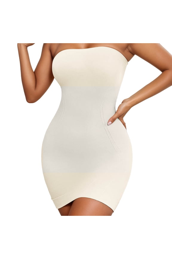 Shapewear Bodysuits for Women Seamless Full Body Tummy Control Shapewear Sculpting Lifting Mid Thigh Body Shaper White XXXL