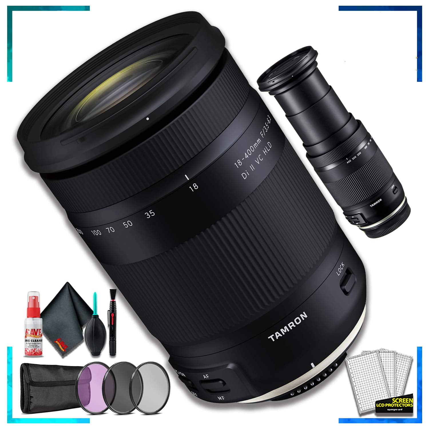 Tamron 18-400mm f/3.5-6.3 Di II VC HLD Camera Lens (Intl Model) for