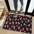 thumbnail image 2 of Red Mushroom Polka Dot Black Pattern Door Rugs,Washable Non Slip Door Mats Indoor,Decorative Door Mats,Entry Mat Indoor for Entrance,Bedroom,Kitchen,Bathroom,20"x32", 2 of 6