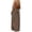 Brown, variant on Cotton Linen Backless Maxi Dress, Sleeveless Spaghetti Strap Side Slit Beach Dress for Summer Vacation, Casual Solid Color Sundress for Resort Wear and Outdoor Activities Beige