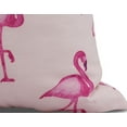 thumbnail image 2 of Simply Daisy, 16" x 16" Flamingo Fanfare Martini , Animal Print Outdoor Pillow, Pink, 2 of 2