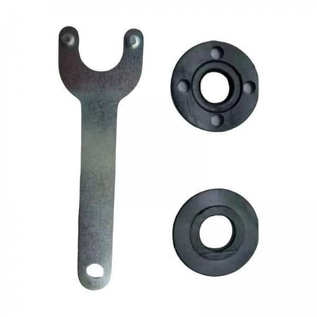 

2x1 Set Angle Grinder Nut with Wrench Easy to Use Inner Outer Flange Nut Accessories 3 Pcs
