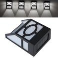 thumbnail image 5 of Plástico Con Energía Solar Lámparas Al Aire Libre 600 Mah Batería Aaa Luces De Valla Solar Ip65 Luces De Calle Solares A Prueba De Agua Luces De Pared Solares Ecológicas Para Parque Jardín 4 Piezas Minnieouse HA027410-02, 5 of 5