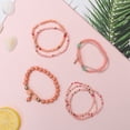 thumbnail image 4 of Hotian 8pcs Beaded Bracelet Jewelry Set Multilayer Boho Charm Bracelet Pack for Women Pink, 4 of 8