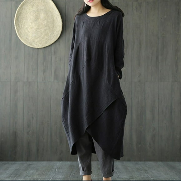 Sentmoon Linen Dress Women 2026 Cocktail Dress Crew Neck Short Sleeve Graduation Oversized Sundresses Beach Necessities for Sport and Athletic XXL