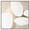 Silver Frame, variant on Stacked Stones III Canvas Boho Abstract Art by Art Remedy, White Frame, 40 x 40