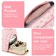 thumbnail image 4 of Bolsa de lona Bluboon para niñas y niños, bonita para gimnasio, con compartimento para zapatos, 4 of 7